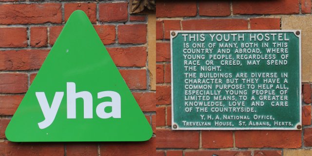 YHA signs, new and old